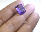 Amethyst 1PC Chunky 12x16 MM Emerald Faceted Purple Splendid Semi Precious Gems