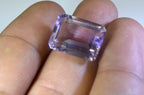 Amethyst 1PC Chunky 15x20 MM Emerald Faceted Purple Lustrous Semi Precious Loose Gemstone