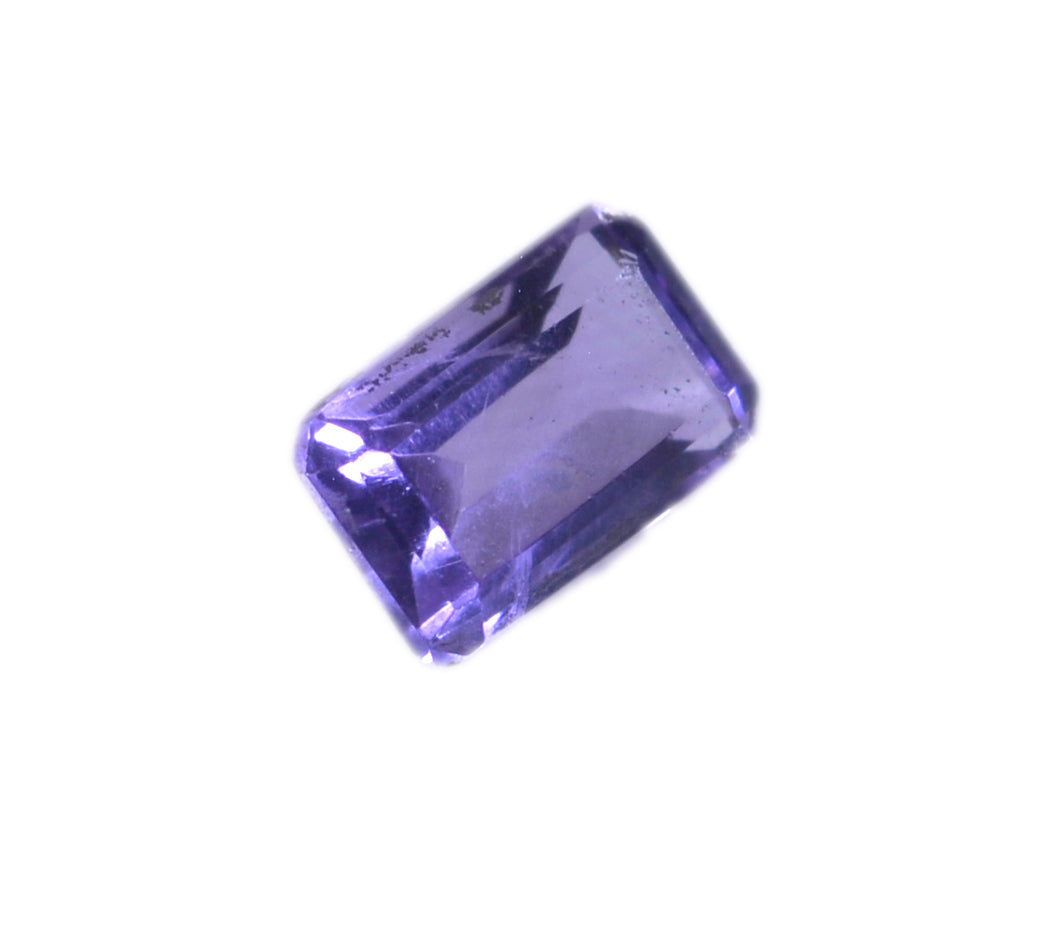 Amethyst 1PC Tiny 5x7 MM Emerald Faceted Purple Fine Semi Precious Loose Gemstone
