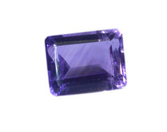 Amethyst 1PC Large 8x12 MM Emerald Faceted Purple Brilliant Semi Precious Loose Gems