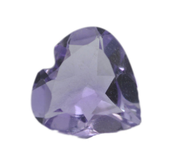 Amethyst 1PC Large 10x10 MM Heart Faceted Purple Shine Semi Precious Loose Gemstones