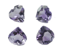 Amethyst 1PC Large 12x12 MM Heart Faceted Purple High Quality Semi Precious Loose Gems