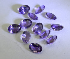 Amethyst 1PC Chunky 12x16 MM Oval Faceted Purple Superior Semi Precious Gems