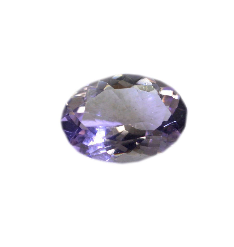 Amethyst 1PC Chunky 15x20 MM Oval Faceted Purple Fiery Semi Precious Loose Gemstone Hoofdafbeelding
