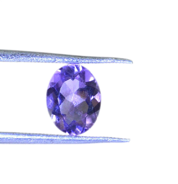 Amethyst 1PC Tiny 3x5 MM Oval Faceted Purple Fiery Semi Precious Gems