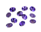 Amethyst 1PC Small 6x8 MM Oval Faceted Purple Polished Semi Precious Loose Gemstones