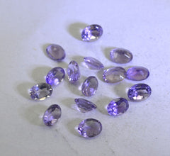 Amethyst 1PC Medium 8x10 MM Oval Faceted Purple Shine Semi Precious Loose Gemstones