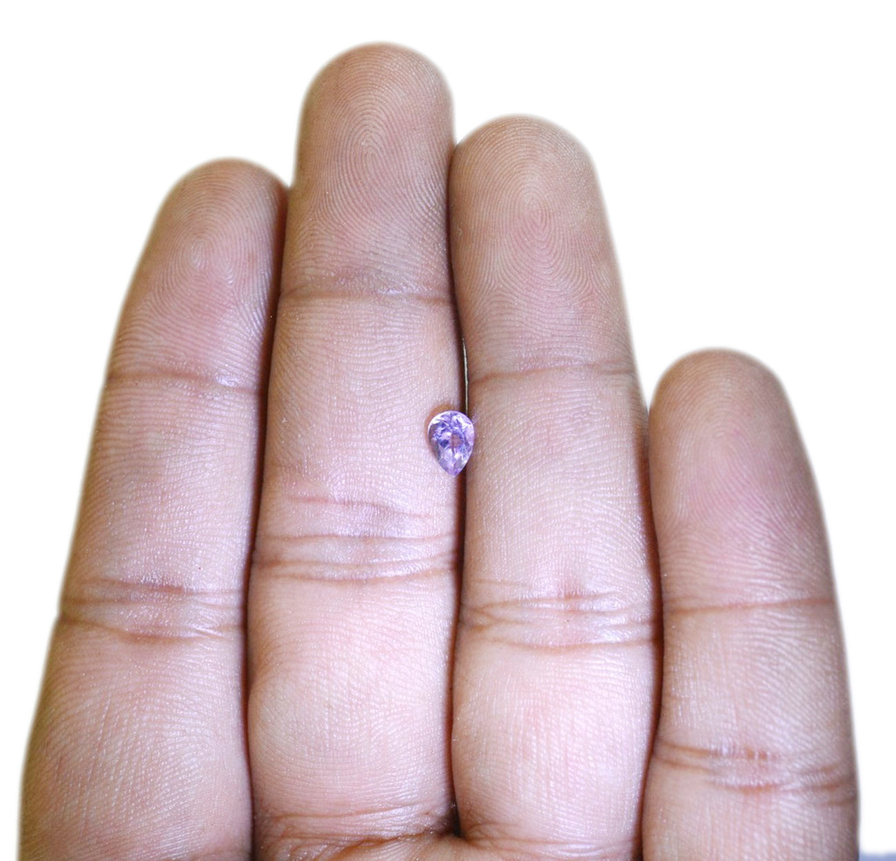 Amethyst 1PC Tiny 5x7 MM Pear Faceted Purple Superior Semi Precious Gems Image secondaire du produit