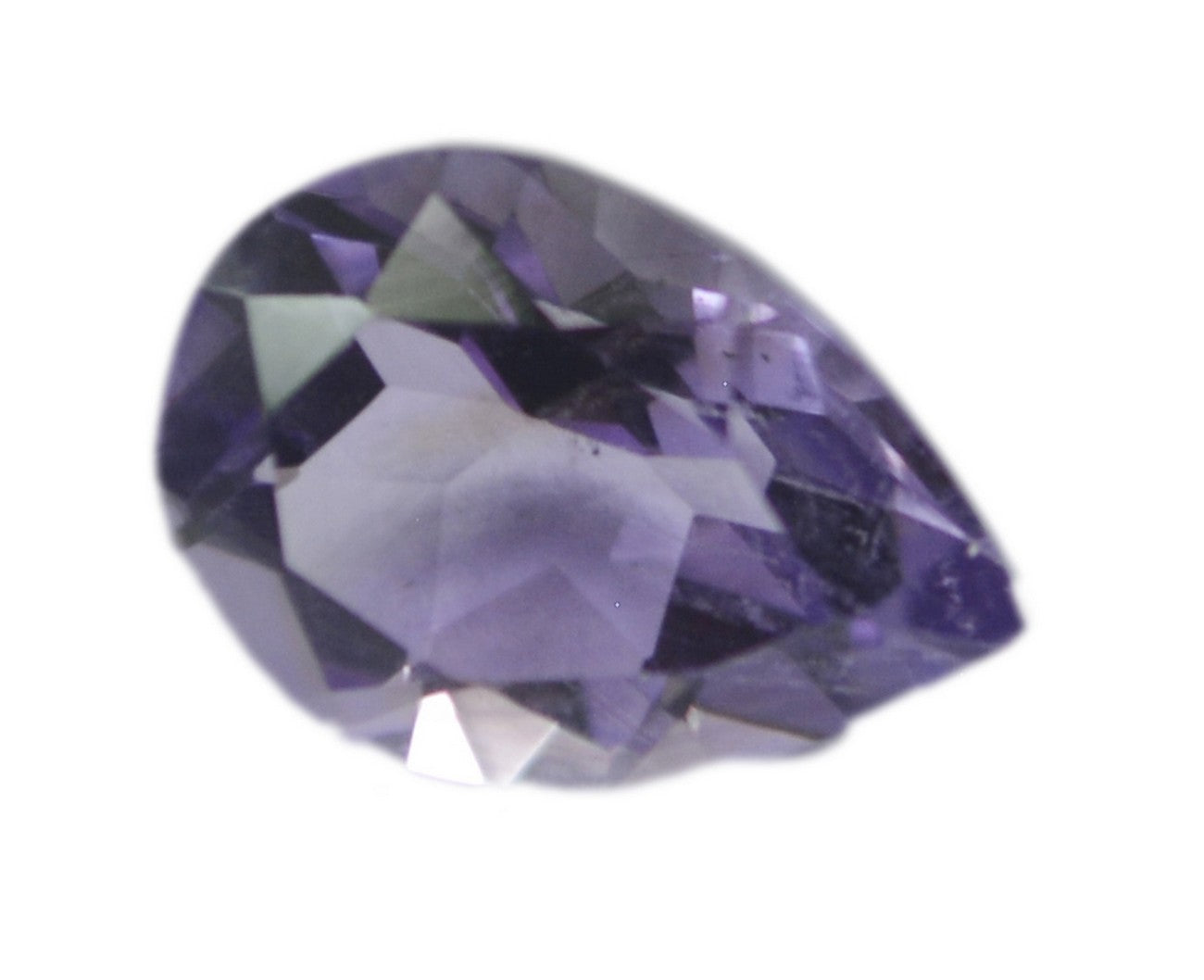 Amethyst 1PC Large 9x11 MM Pear Faceted Purple Splendid Semi Precious Loose Gemstone Immagine secondaria del prodotto