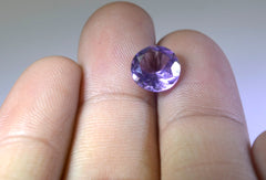Amethyst 1PC Large 11x11 MM Round Faceted Purple Fine Semi Precious Gems