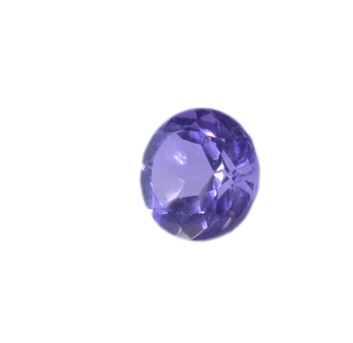 Amethyst 1PC Tiny 5x5 MM Round Faceted Purple Sparkling Semi Precious Loose Gemstone