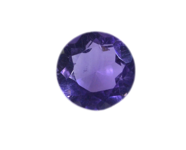 Amethyst 1PC Small 7x7 MM Round Faceted Purple Splendid Semi Precious Gems