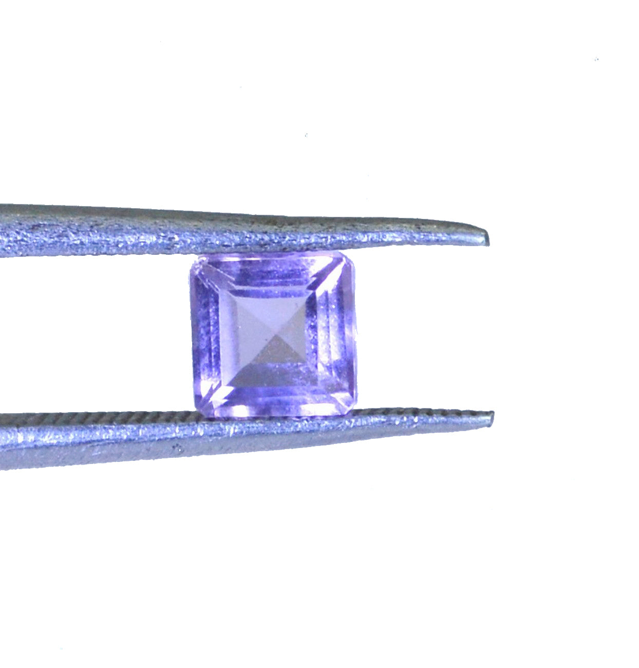 Amethyst 1PC Large 10x10 MM Square Faceted Purple Shine Semi Precious Loose Gemstones