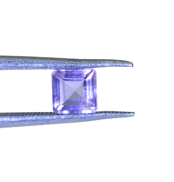 Amethyst 1PC Large 10x10 MM Square Faceted Purple Shine Semi Precious Loose Gemstones