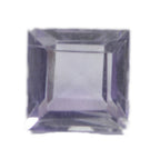 Amethyst 1PC Tiny 5x5 MM Square Faceted Purple Sparkling Semi Precious Loose Gemstone