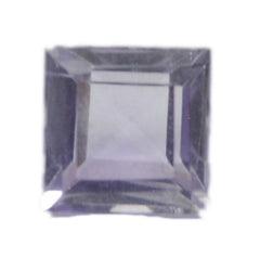 Amethyst 1PC Tiny 5x5 MM Square Faceted Purple Sparkling Semi Precious Loose Gemstone
