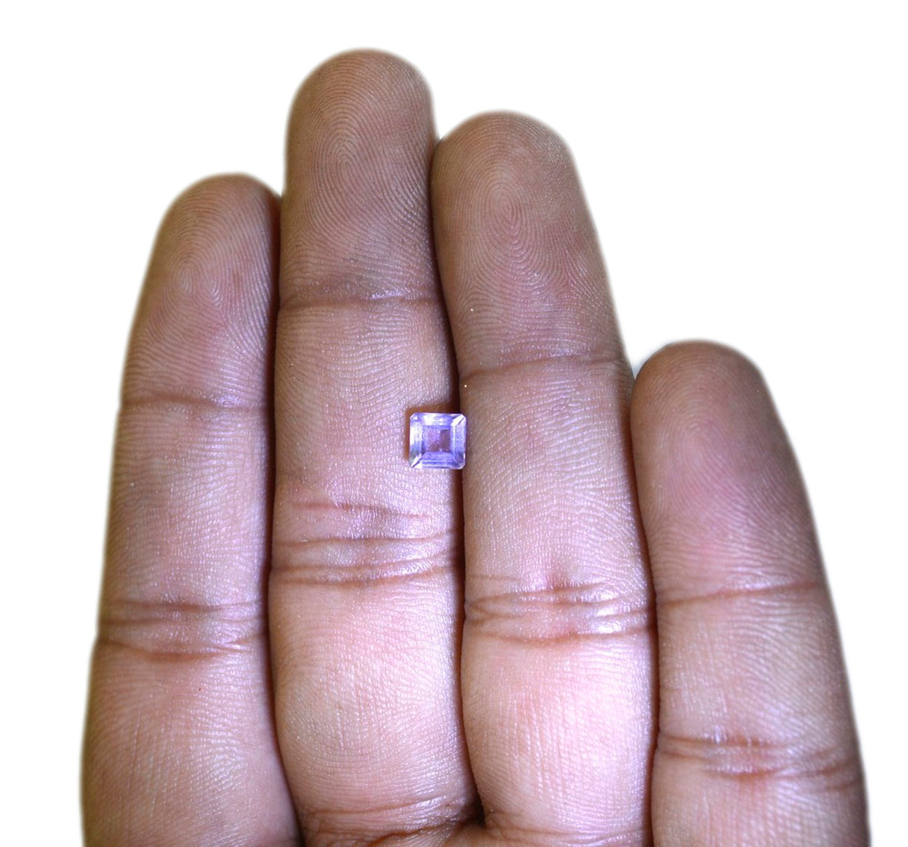 Amethyst 1PC Small 8x8 MM Square Faceted Purple Luster Semi Precious Loose Gems