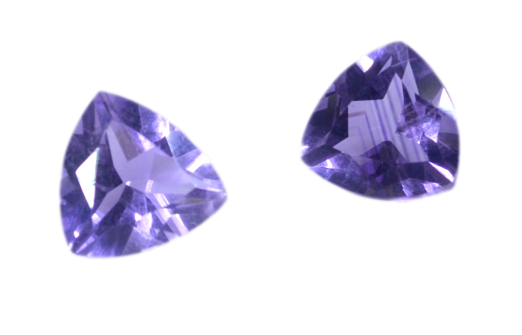 Amethyst 1PC Large 12x12 MM Triangle Faceted Purple High Quality Semi Precious Loose Gems