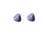Amethyst 10PC Tiny 4x4 MM Triangle Faceted Purple Brilliant Semi Precious Loose Gems
