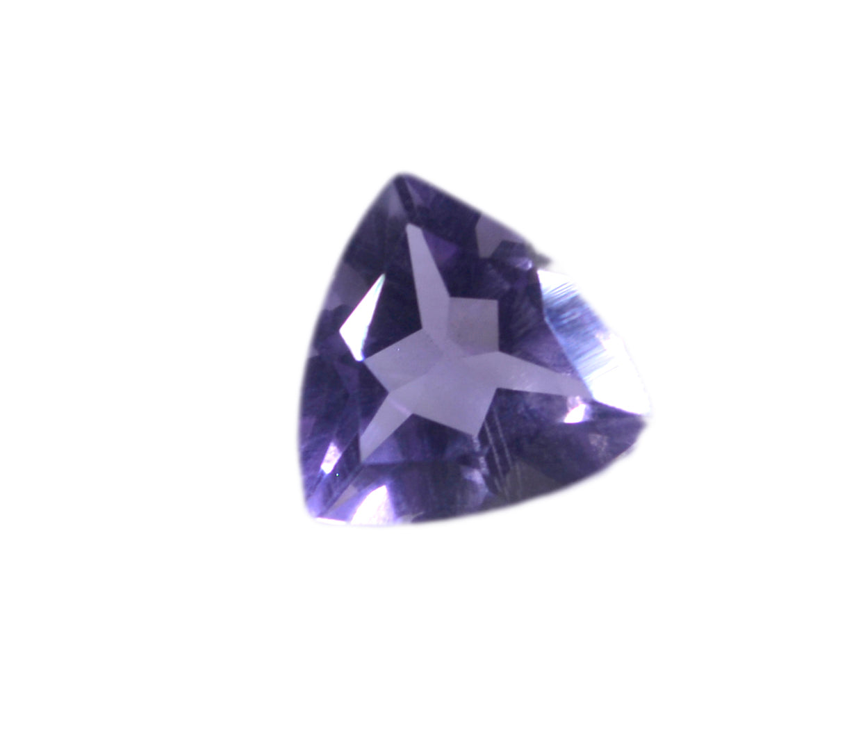 Amethyst 1PC Tiny 5x5 MM Triangle Faceted Purple Sparkling Semi Precious Loose Gemstone