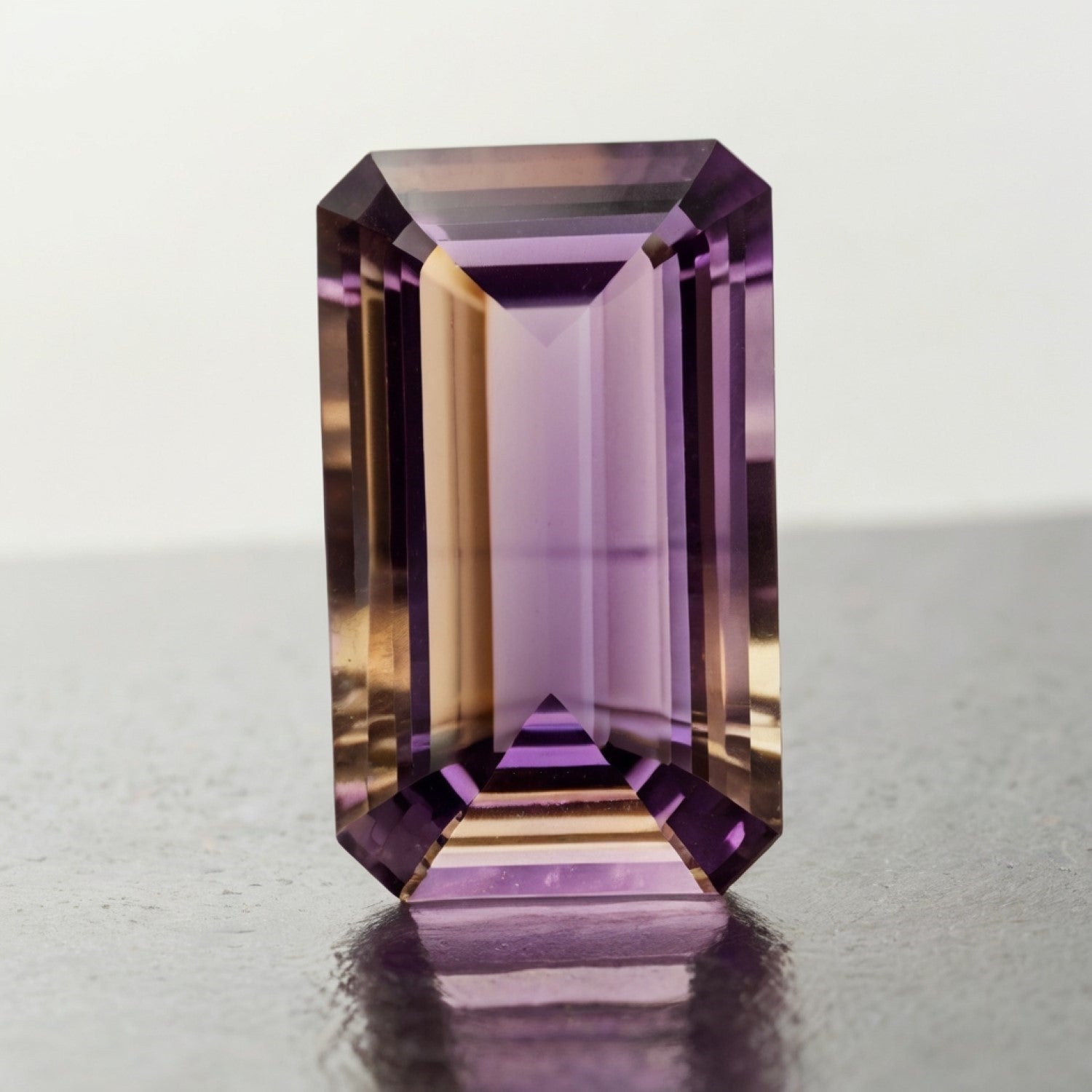 Ametrine 1PC Tiny 4x8 MM Baguette Faceted Multicolor Superior Semi Precious Gems Immagine secondaria del prodotto
