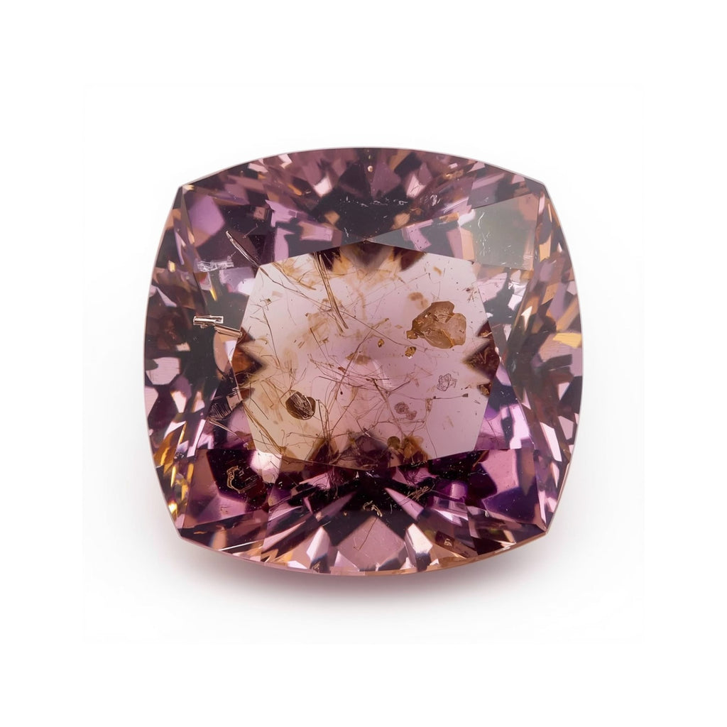 Ametrine 1PC Large 12x12 MM Cushion Faceted Multicolor High-Quality Semi Precious Loose Gemstones