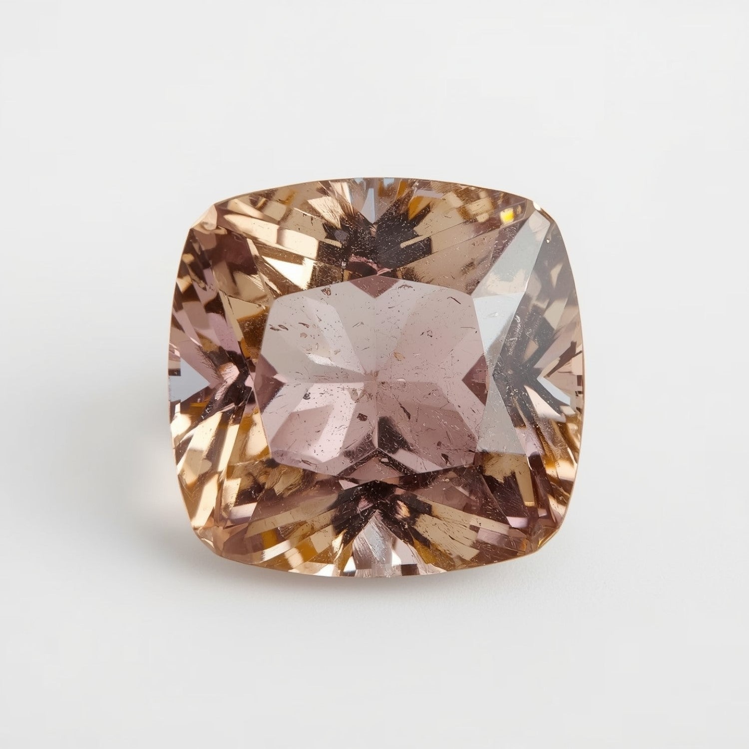 Ametrine 1PC Chunky 13x13 MM Cushion Faceted Multicolor Natural Semi Precious Gems Huvudsaklig produktbild