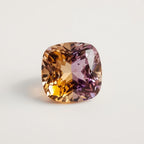 Ametrine 1PC Tiny 5x5 MM Cushion Faceted Multicolor Sparkling Semi Precious Gems