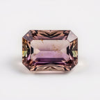 Ametrine 1PC Chunky 13x18 MM Emerald Faceted Multicolor Lustrous Semi Precious Gems