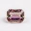Ametrine 1PC Chunky 13x18 MM Emerald Faceted Multicolor Lustrous Semi Precious Gems