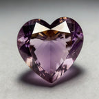 Ametrine 1PC Large 10x10 MM Heart Faceted Multicolor Shine Semi Precious Loose Gems