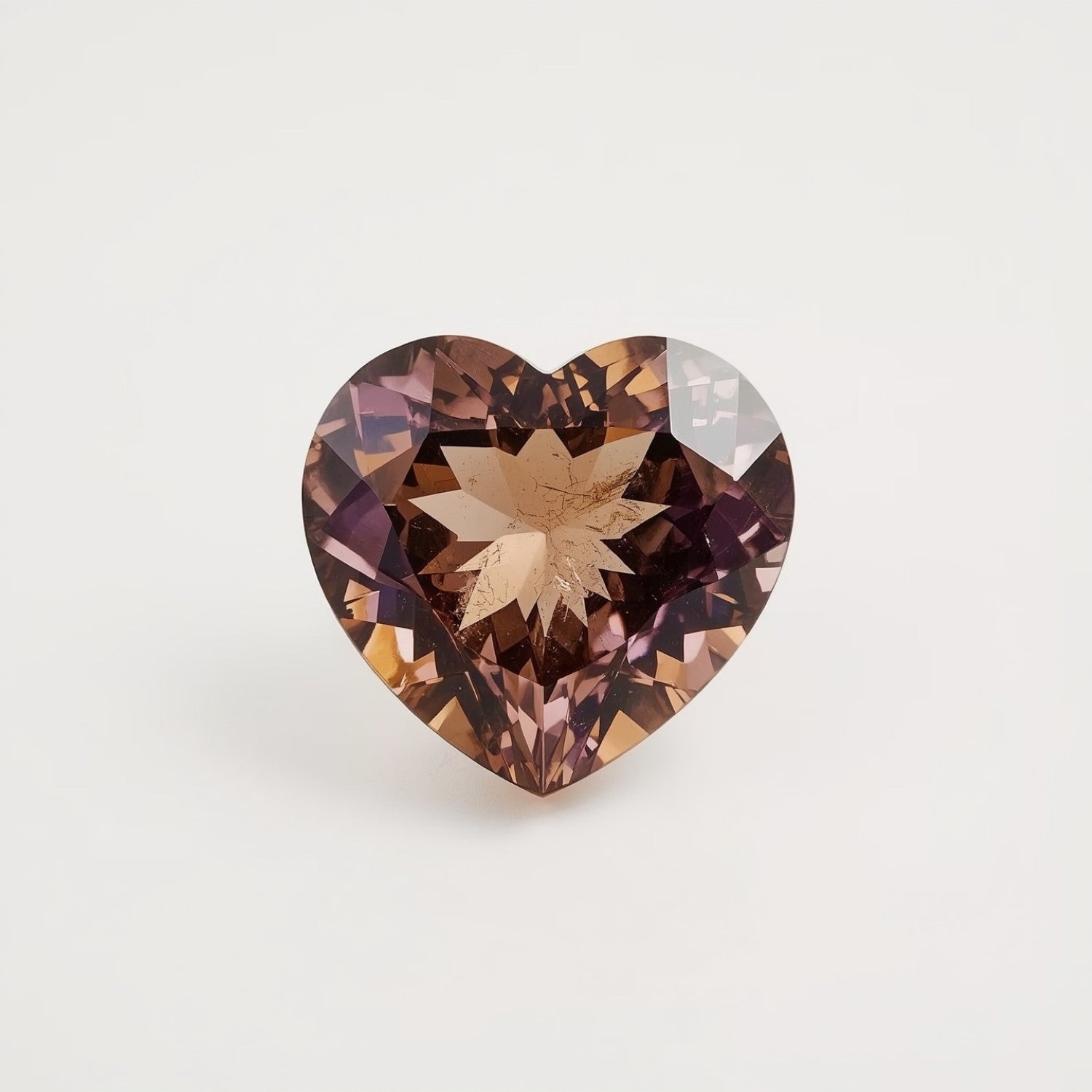 Ametrine 10PC Tiny 4x4 MM Heart Faceted Multicolor Brilliant Semi Precious Loose Gemstones Image secondaire du produit