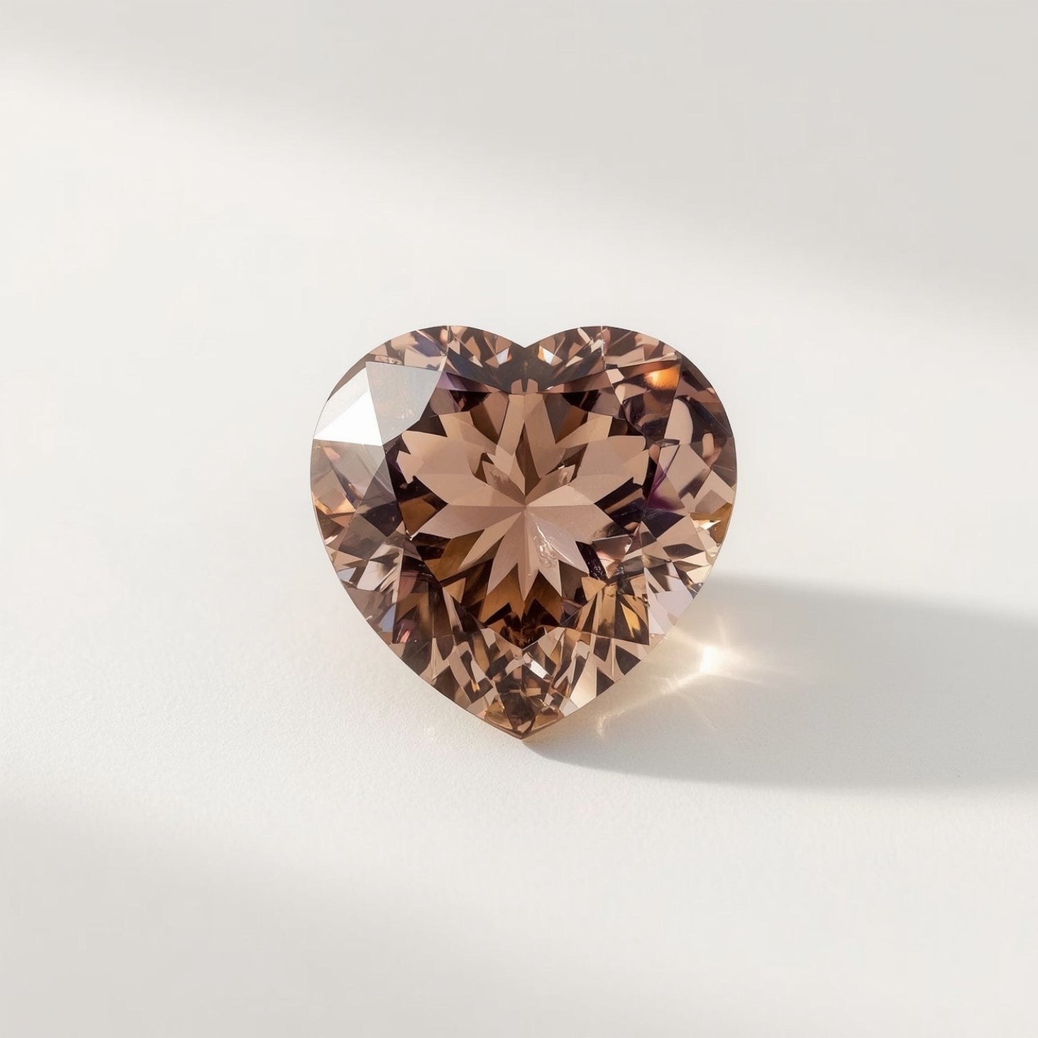 Ametrine 1PC Tiny 5x5 MM Heart Faceted Multicolor Sparkling Semi Precious Gems Immagine secondaria del prodotto