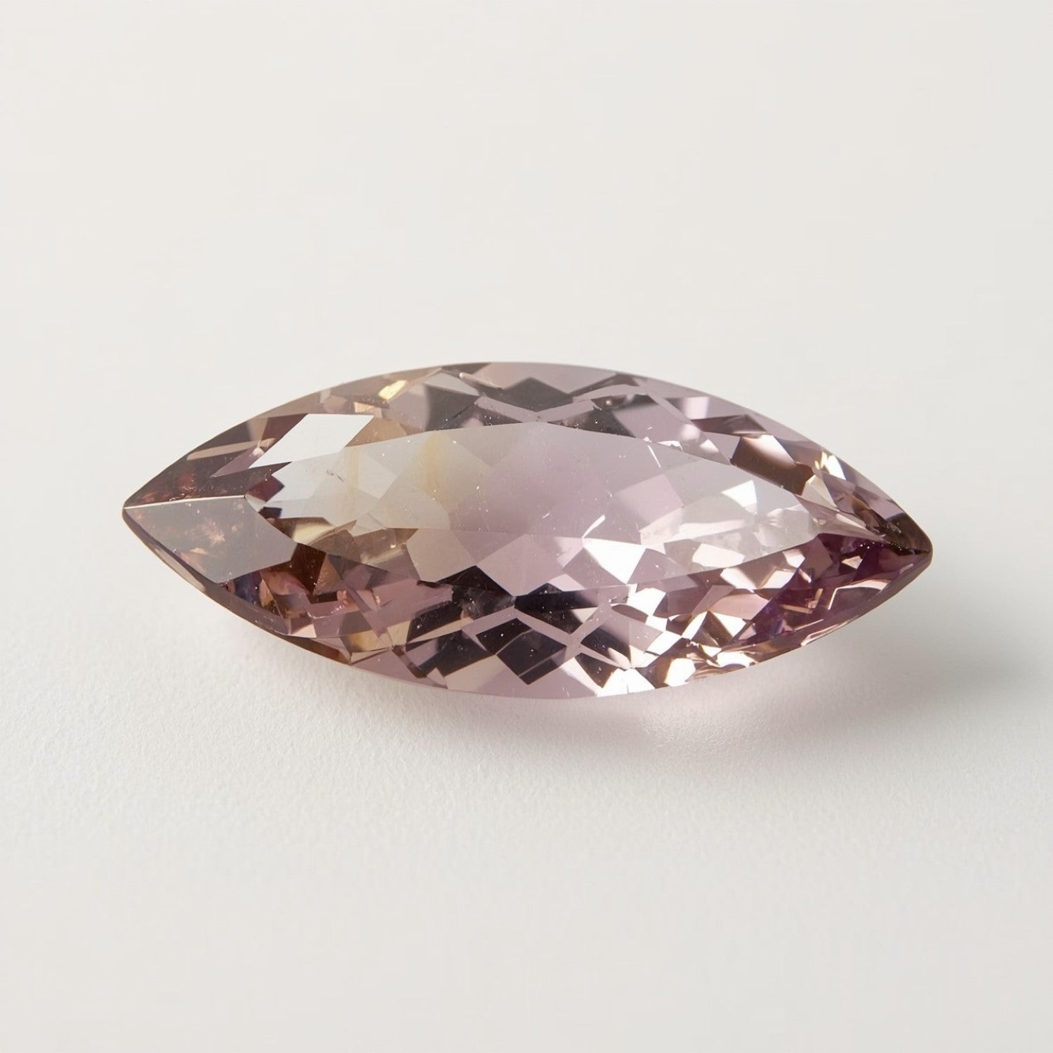 Ametrine 10PC Tiny 2.5x5 MM Marquise Faceted Multicolor Splendid Semi Precious Gems Imagen secundaria del producto