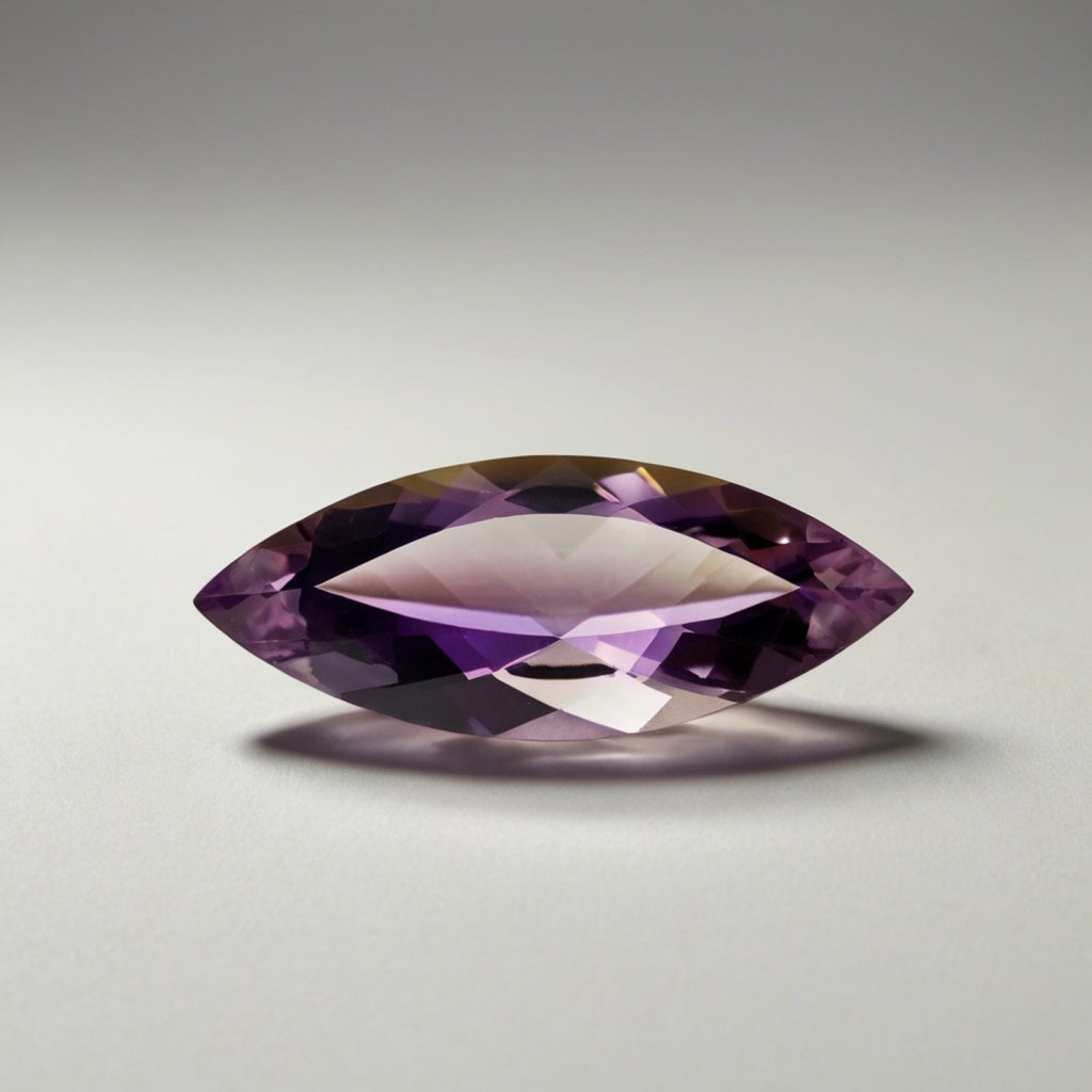 Ametrine 1PC Tiny 4x8 MM Marquise Faceted Multicolor Lustrous Semi Precious Loose Gemstone