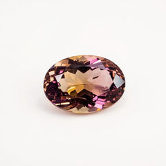 Ametrine 1PC Chunky 15x20 MM Oval Faceted Multicolor Brilliant Semi Precious Loose Gems