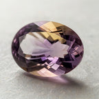 Ametrine 1PC Small 7x9 MM Oval Faceted Multicolor Lustrous Semi Precious Gems