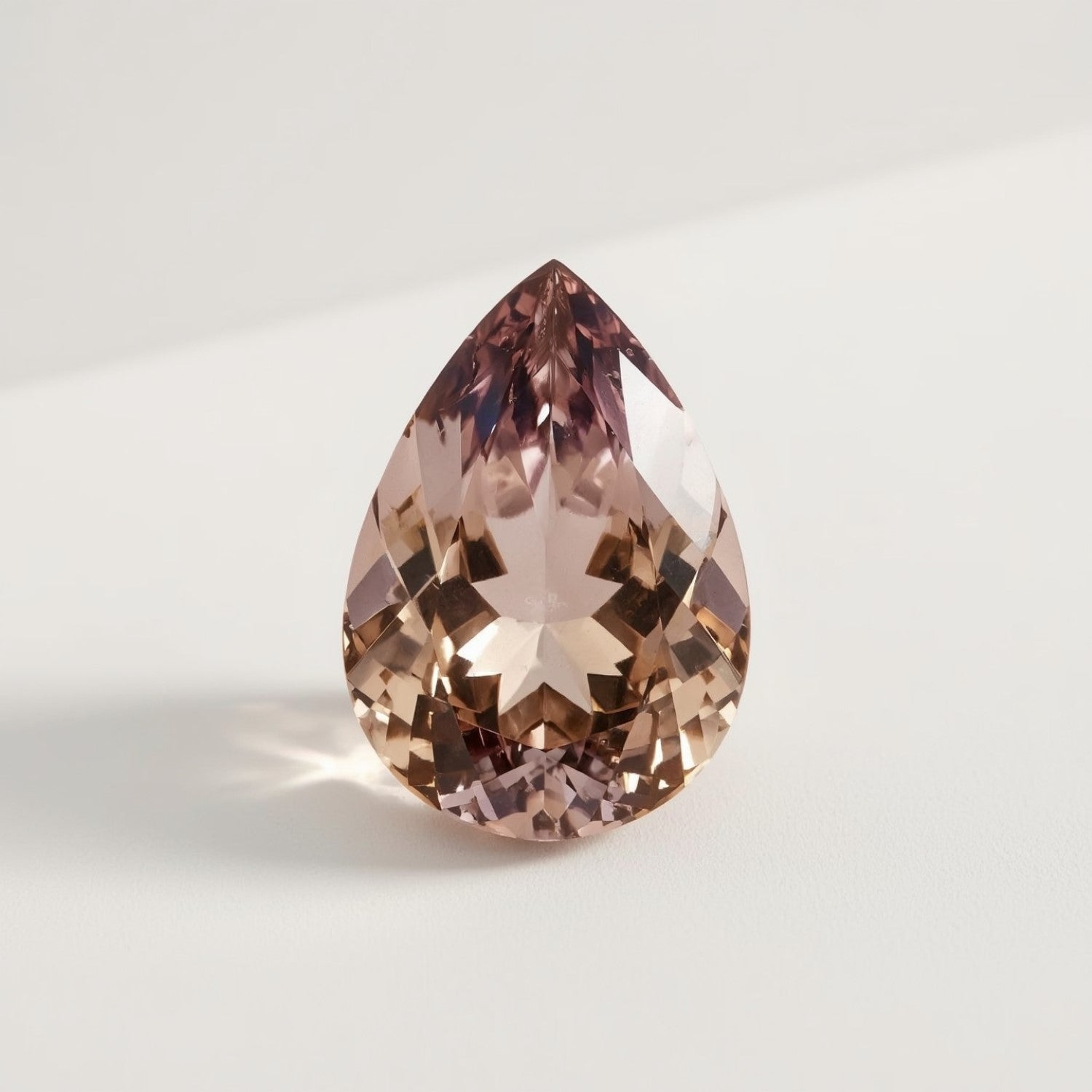 Ametrine 1PC Chunky 15x20 MM Pear Faceted Multicolor Genuine Semi Precious Loose Gemstones