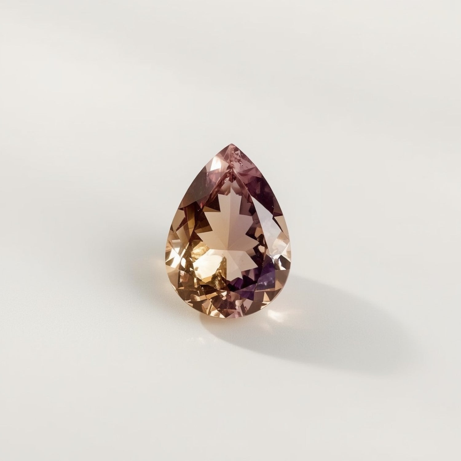 Ametrine 1PC Tiny 3x5 MM Pear Faceted Multicolor Genuine Semi Precious Loose Gems