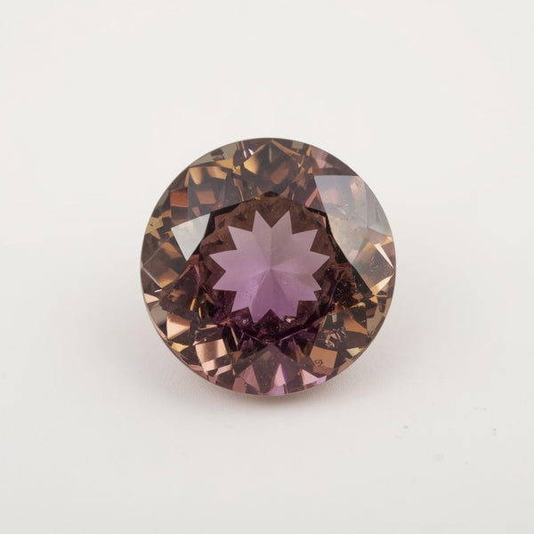 Ametrine 1PC Chunky 13x13 MM Round Faceted Multicolor Natural Semi Precious Gems