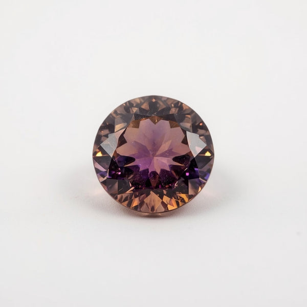 Ametrine 1PC Chunky 14x14 MM Round Faceted Multicolor Genuine Semi Precious Loose Gems