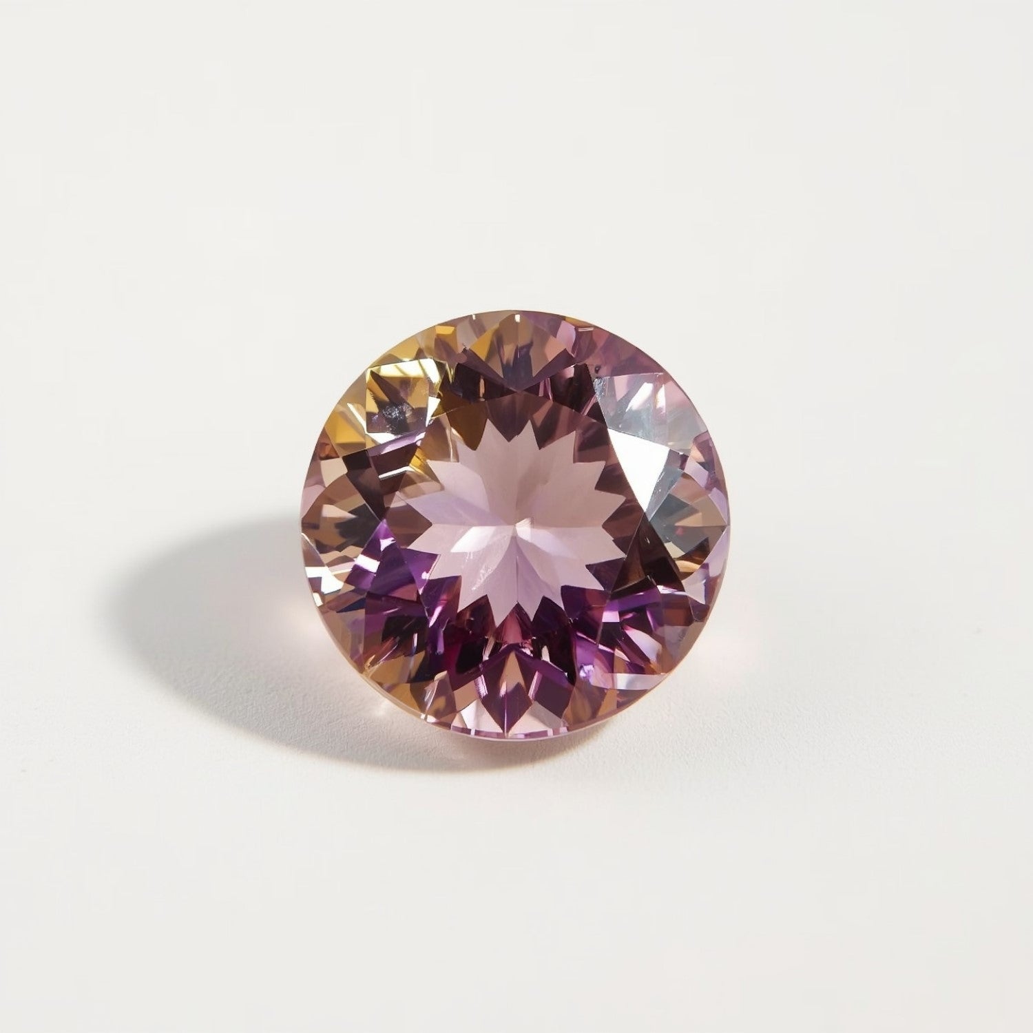 Ametrine 10PC Tiny 3x3 MM Round Faceted Multicolor Fiery Semi Precious Loose Gemstone Immagine principale del prodotto