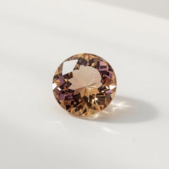 Ametrine 1PC Tiny 5x5 MM Round Faceted Multicolor Sparkling Semi Precious Gems