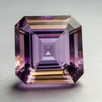 Ametrine 1PC Chunky 15x15 MM Square Faceted Multicolor Superior Semi Precious Loose Gemstone