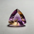 Ametrine 1PC Medium 9x9 MM Triangle Faceted Multicolor Lustrous Semi Precious Gems