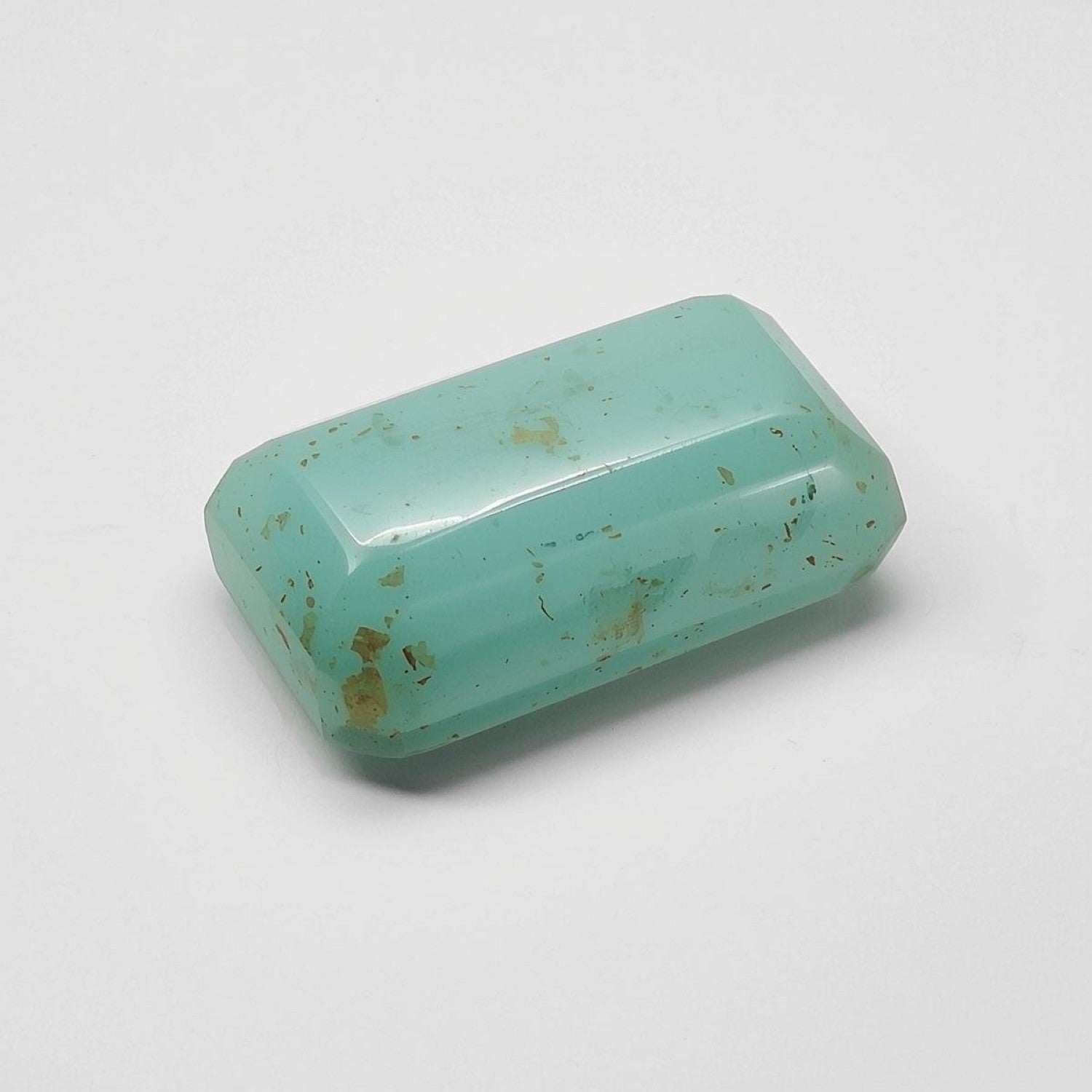 Amazonite 1PC Small 6x12 MM Baguette Cabochon Green Natural semi Precious Semi Precious Gemstone Secundaire afbeelding