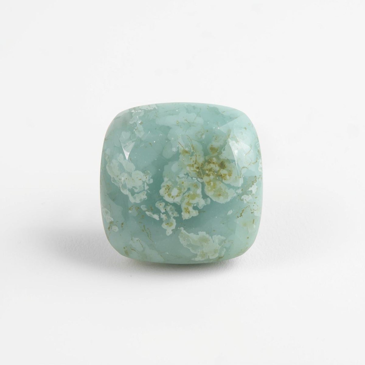 Amazonite 1PC Small 7x7 MM Cushion Cabochon Green Fine semi Precious Semi Precious Gemstone Immagine principale del prodotto