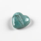 Amazonite 1PC Small 7x7 MM Heart Cabochon Green Shine semi Precious Loose Gemstones