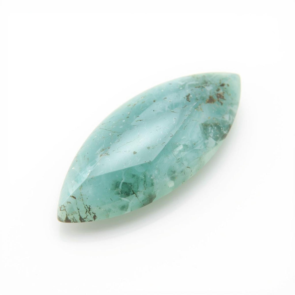 Amazonite 1PC Small 5x10 MM Marquise  Cabochon Green Sparkling semi Precious Gems