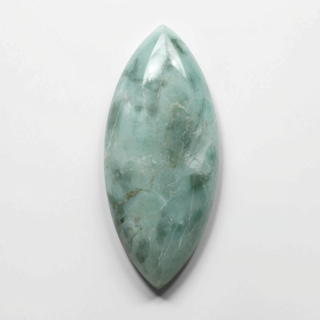 Amazonite 1PC Small 5x10 MM Marquise  Cabochon Green Sparkling semi Precious Gems